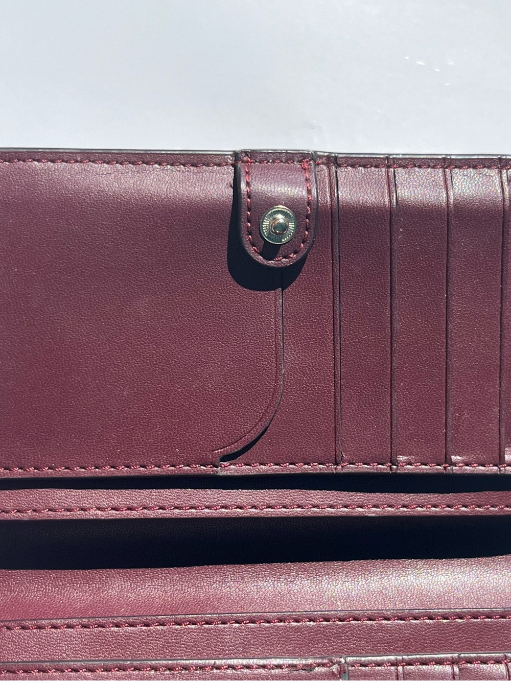 Kate Spade NY Cameron Floral Bouquet Bifold Wallet Snap brown purple floral - Picture 10 of 16